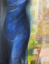 Frau in Blau